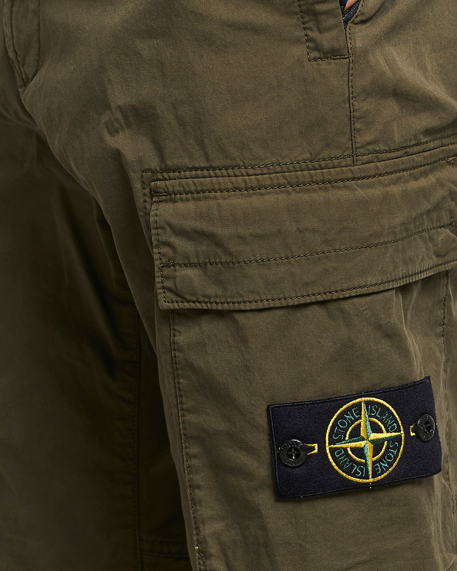 Herren | Hosen | Stone Island | Stretch Cotton Gabardine Trousers Olive