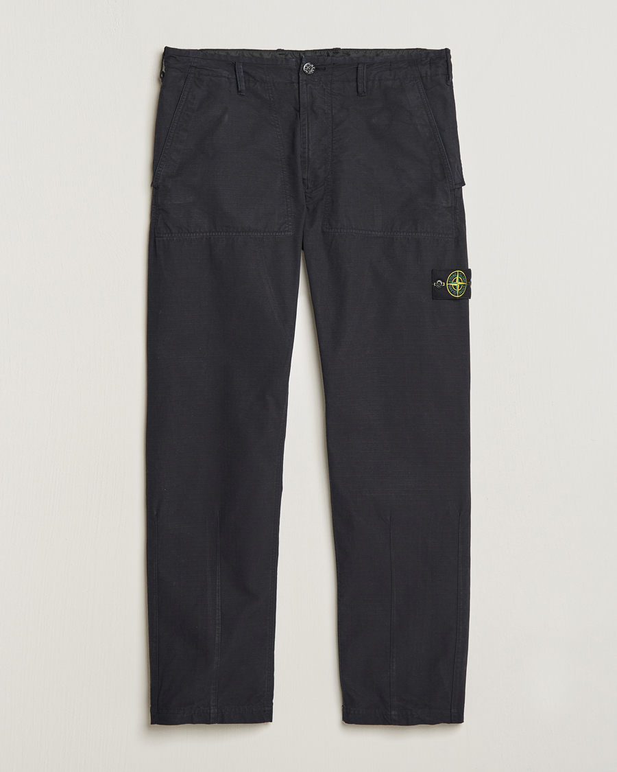Herren | Hosen | Stone Island | Garment Dyed Ripstop Trousers Navy Blue