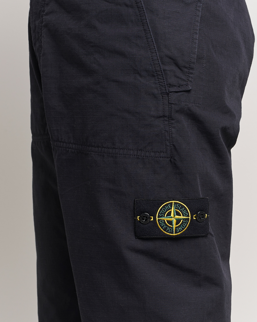 Herren | Hosen | Stone Island | Garment Dyed Ripstop Trousers Navy Blue
