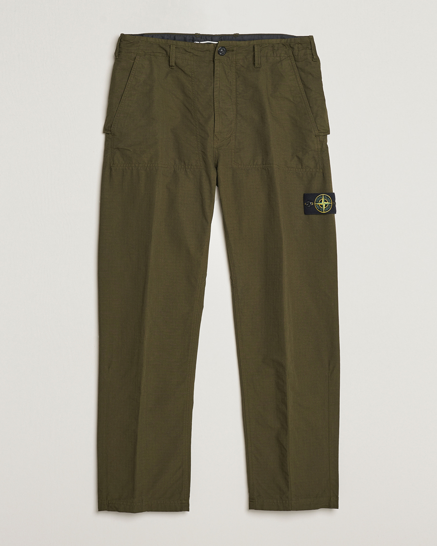 Herren | Hosen | Stone Island | Garment Dyed Ripstop Trousers Olive