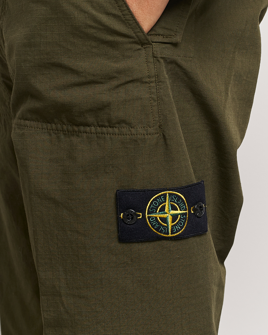 Herren | Hosen | Stone Island | Garment Dyed Ripstop Trousers Olive
