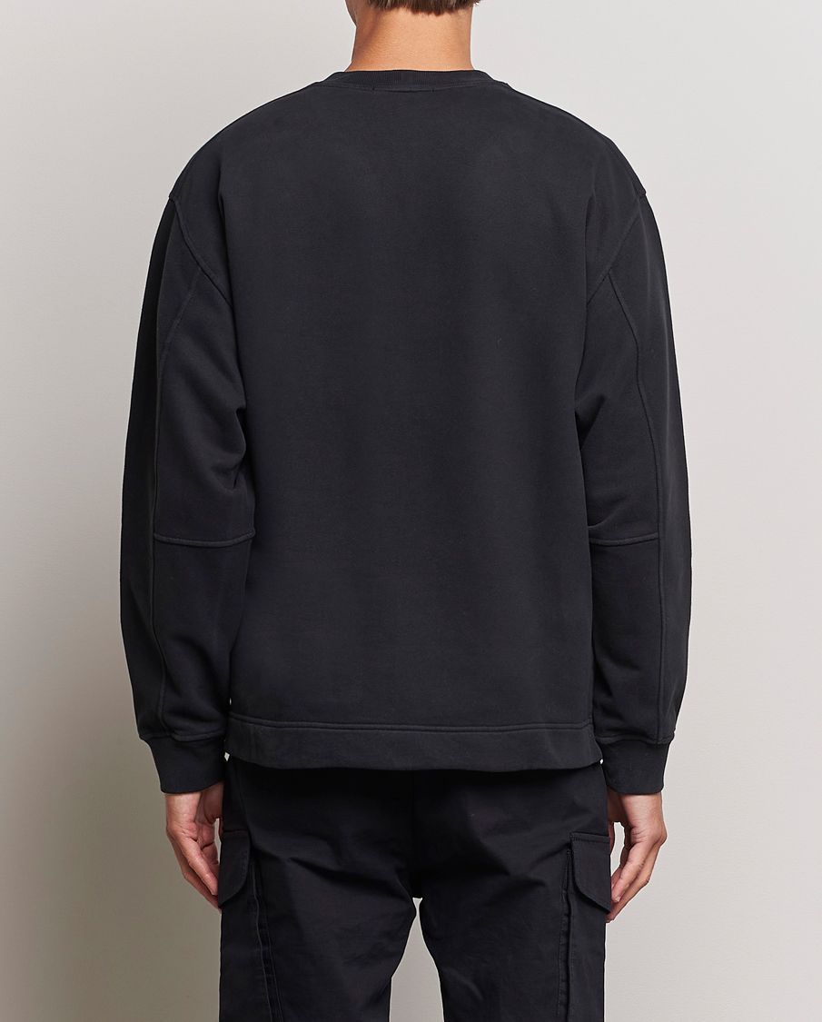 Herren | Pullover | Stone Island | Garment Dyed Fleece Logo Sweatshirt Black