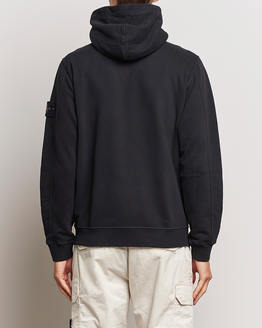 Herren | Pullover | Stone Island | Garment Dyed Fleece Hooded Full Zip Black