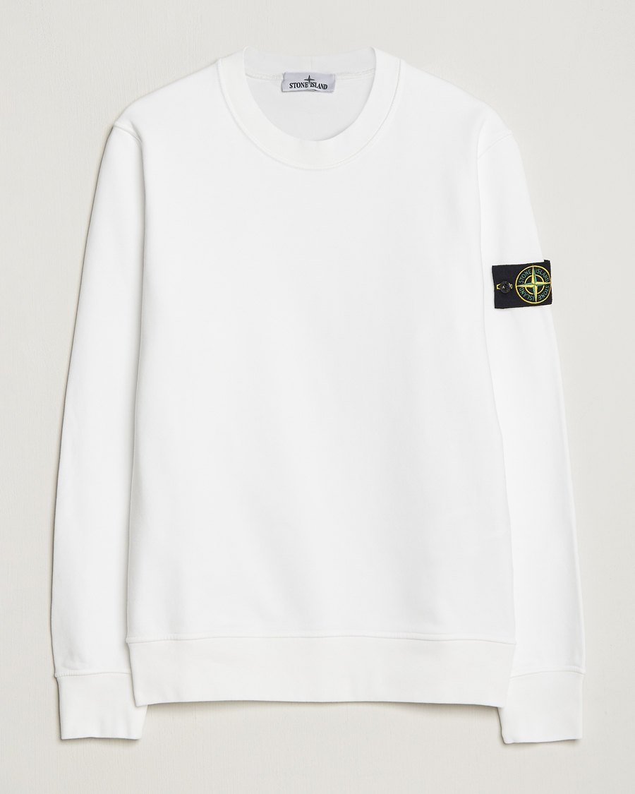 Herren | Pullover | Stone Island | Garment Dyed Fleece Sweatshirt White