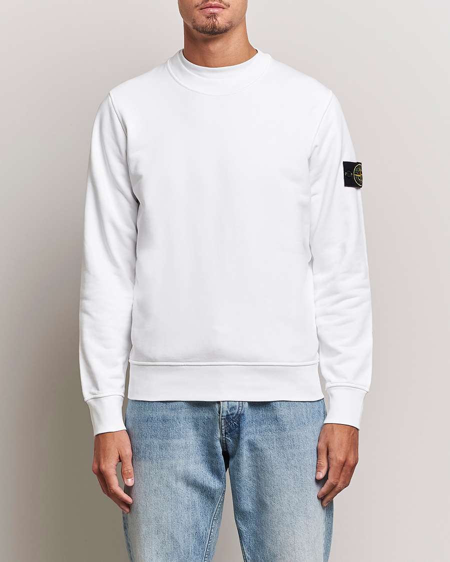 Herren | Pullover | Stone Island | Garment Dyed Fleece Sweatshirt White
