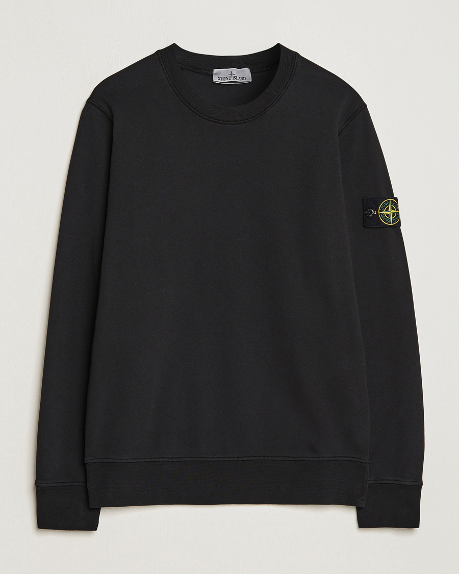 Herren | Pullover | Stone Island | Garment Dyed Fleece Sweatshirt Black