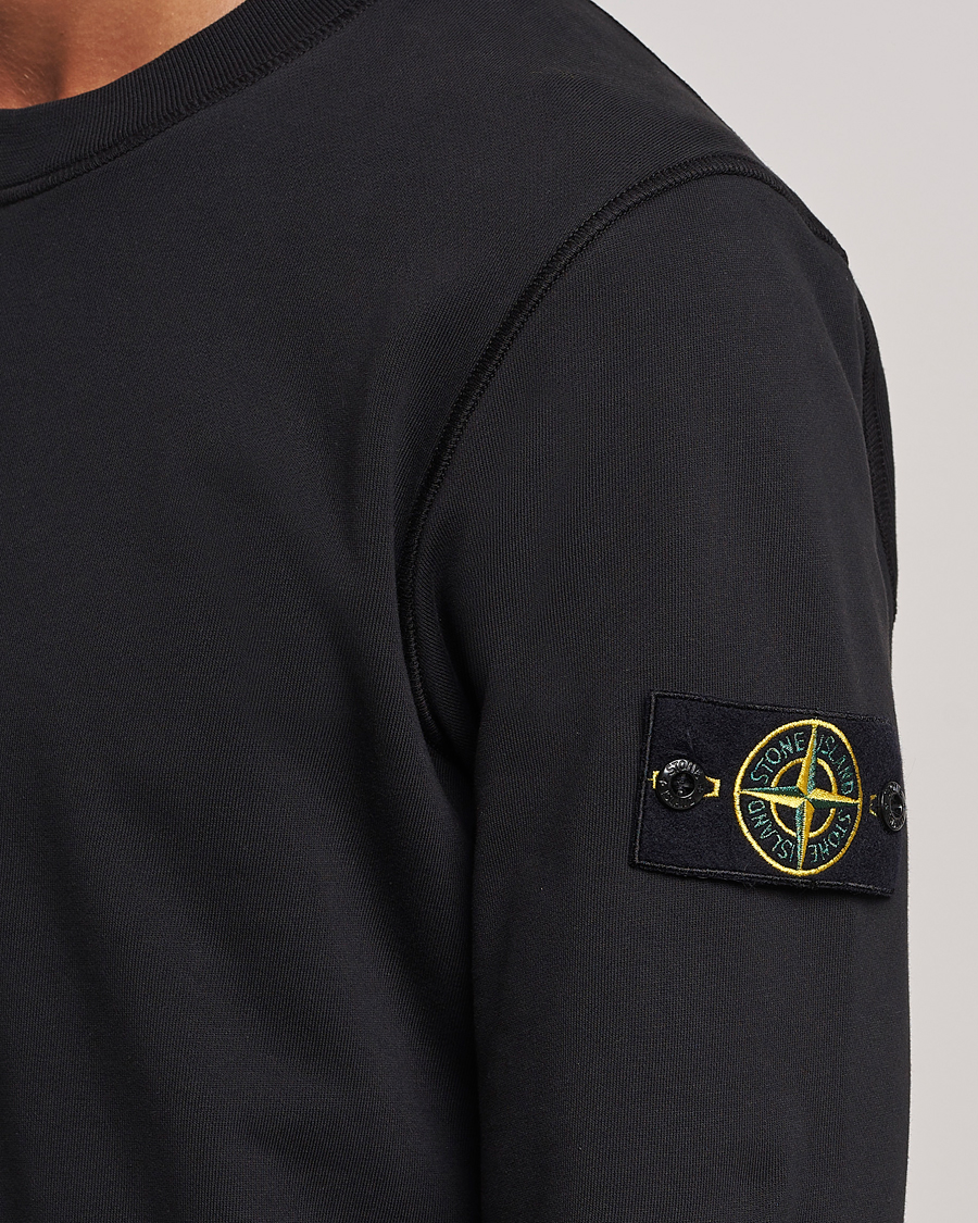 Herren | Pullover | Stone Island | Garment Dyed Fleece Sweatshirt Black