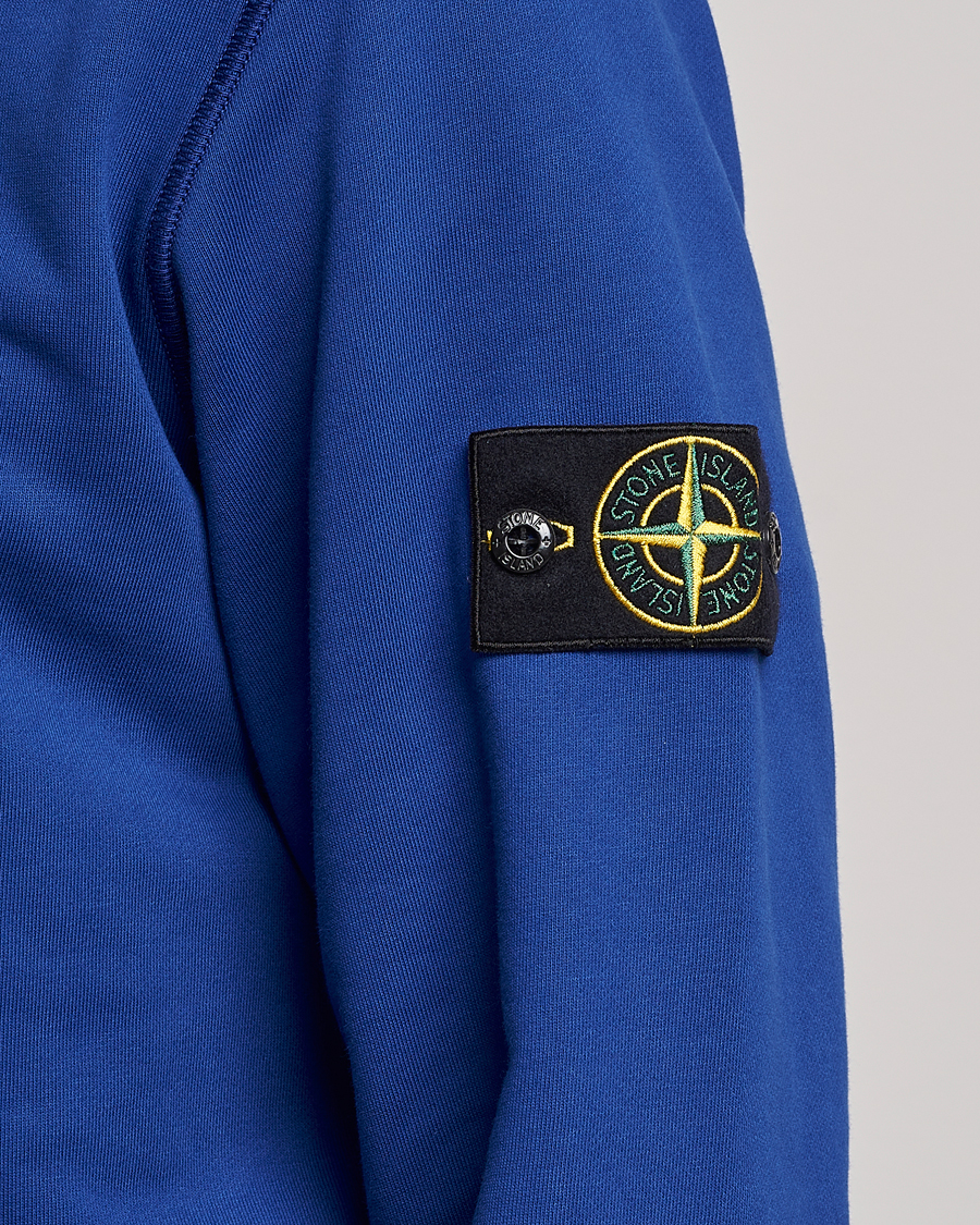Herren | Pullover | Stone Island | Garment Dyed Fleece Sweatshirt Bright Blue