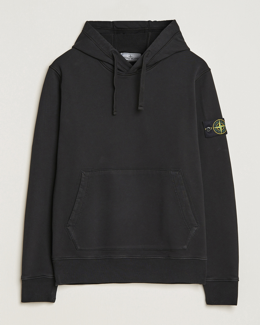 Herren | Pullover | Stone Island | Garment Dyed Fleece Hood Black