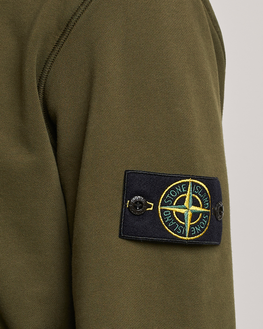 Herren | Pullover | Stone Island | Garment Dyed Fleece Hood Olive