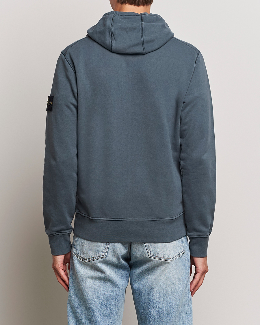 Herren | Pullover | Stone Island | Garment Dyed Fleece Hood Lead Grey