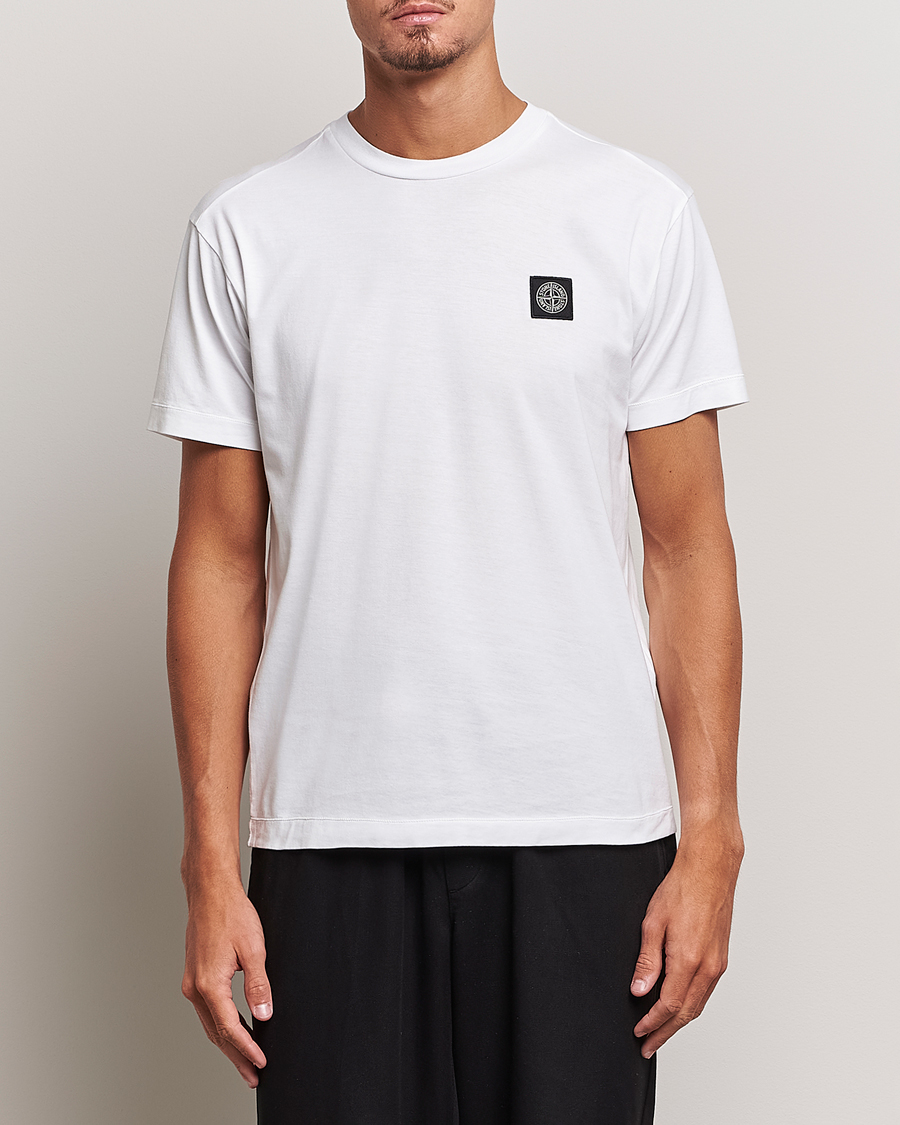 Herren | T-Shirts | Stone Island | Garment Dyed Jersey T-Shirt White