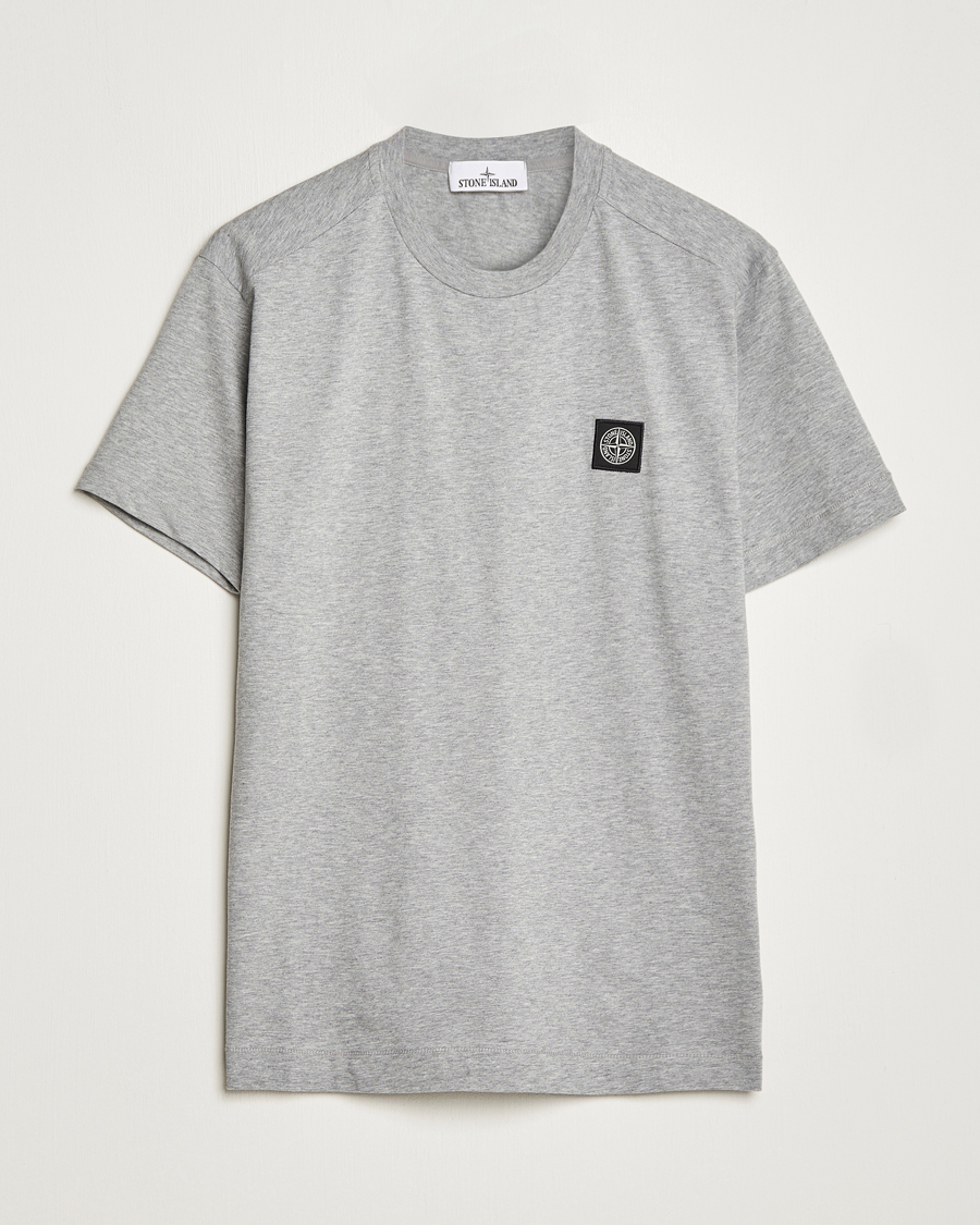 Herren | T-Shirts | Stone Island | Garment Dyed Jersey T-Shirt Melange Grey