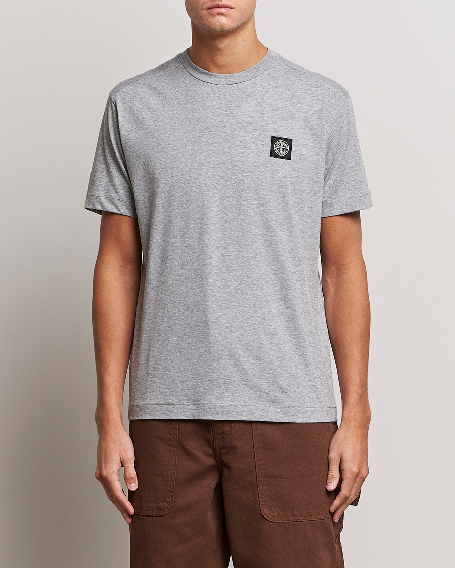 Herren | T-Shirts | Stone Island | Garment Dyed Jersey T-Shirt Melange Grey