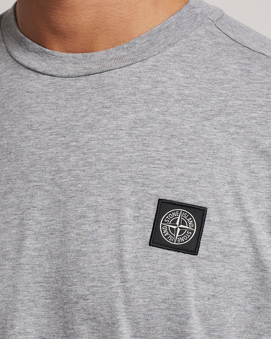 Herren | T-Shirts | Stone Island | Garment Dyed Jersey T-Shirt Melange Grey