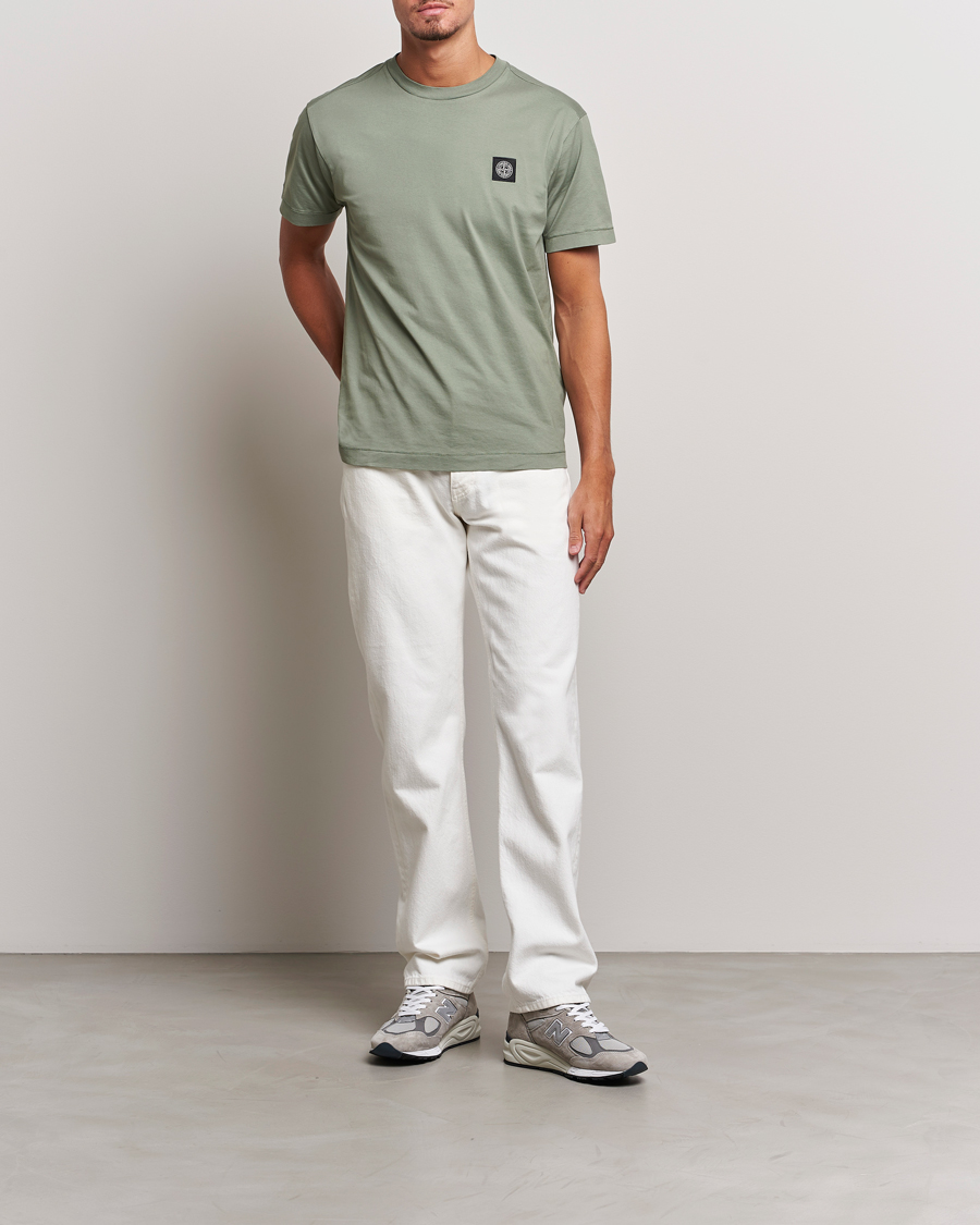 Herren | T-Shirts | Stone Island | Garment Dyed Jersey T-Shirt Sage