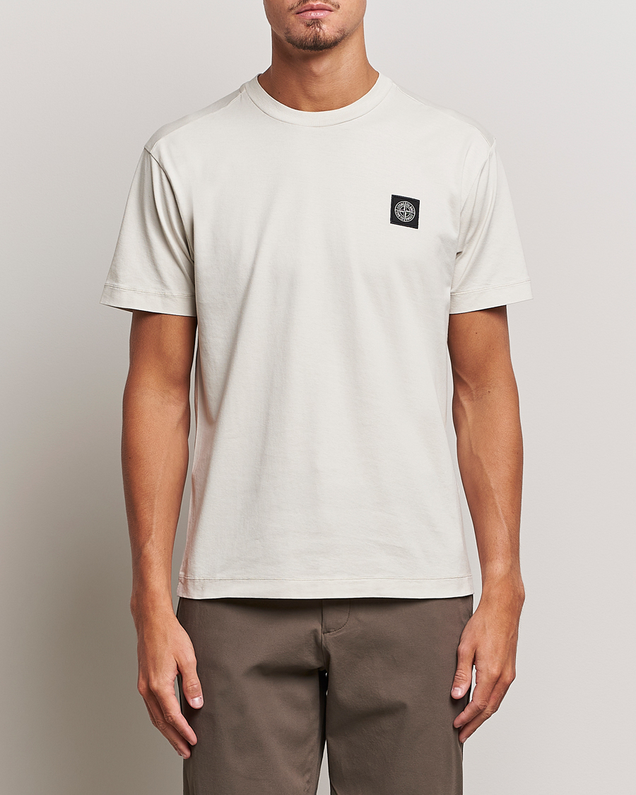 Herren | T-Shirts | Stone Island | Garment Dyed Jersey T-Shirt Plaster