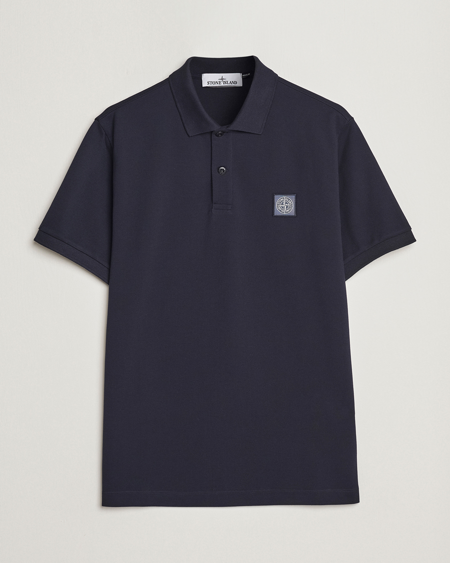 Herren | Poloshirts | Stone Island | Cotton Pique Polo Navy Blue