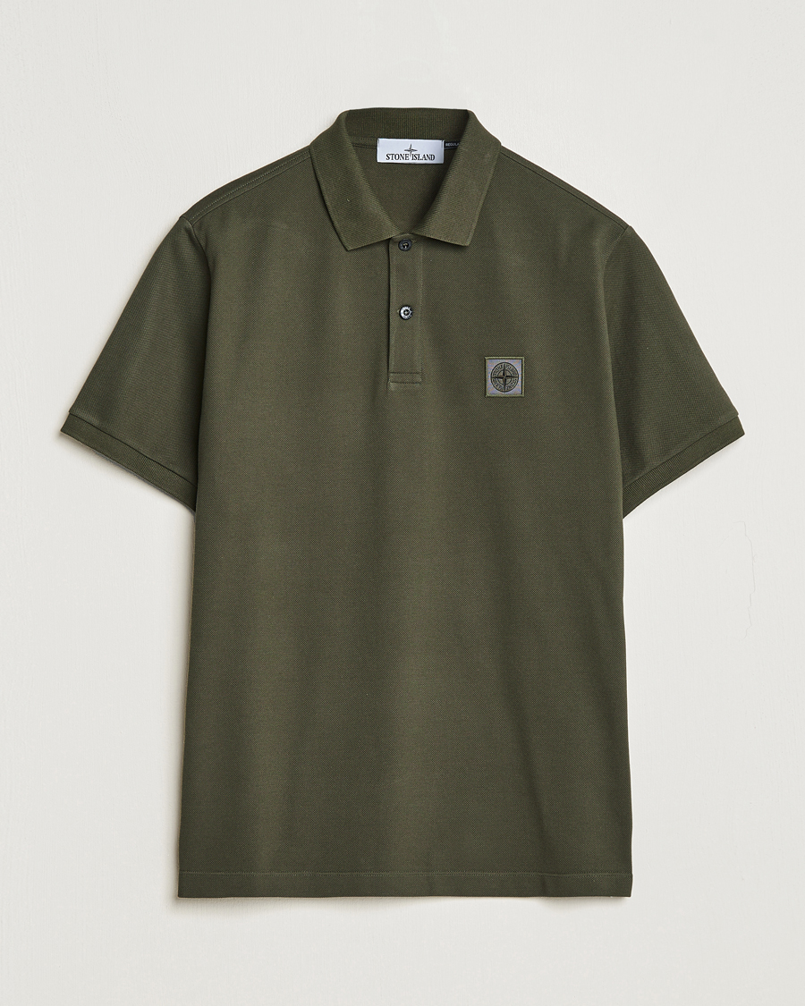 Herren | Poloshirts | Stone Island | Cotton Pique Polo Olive