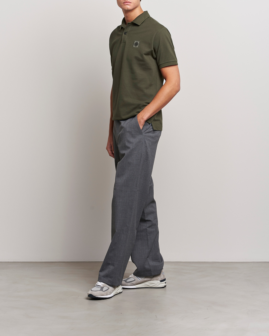 Herren | Poloshirts | Stone Island | Cotton Pique Polo Olive