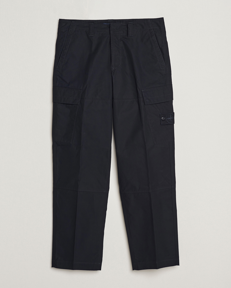 Herren | Hosen | Stone Island | Ghost Piece O-Ventile Trousers Navy Blue