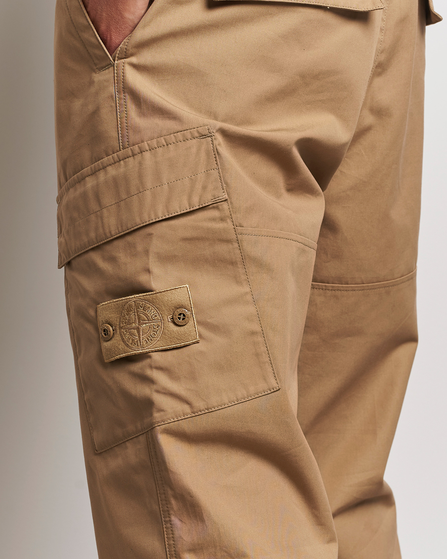 Herren | Hosen | Stone Island | Ghost Piece O-Ventile Trousers Dark Beige