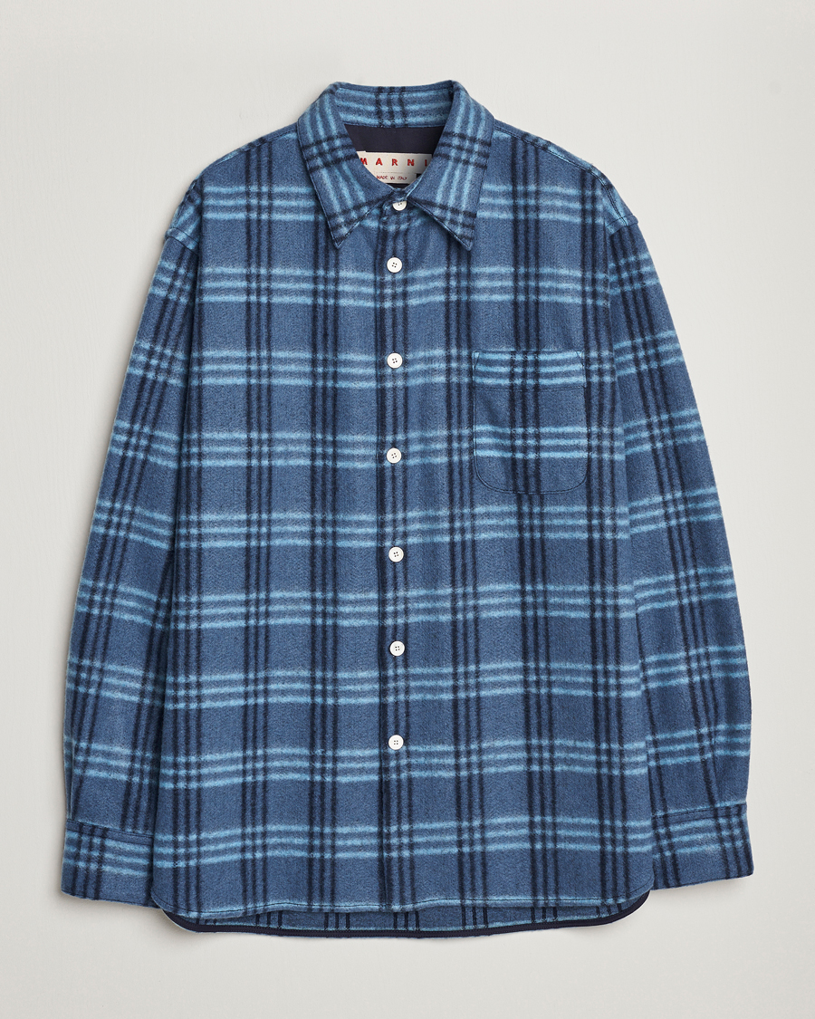 Herren | Hemden | Marni | Check Pile Flannel Overshirt Opal