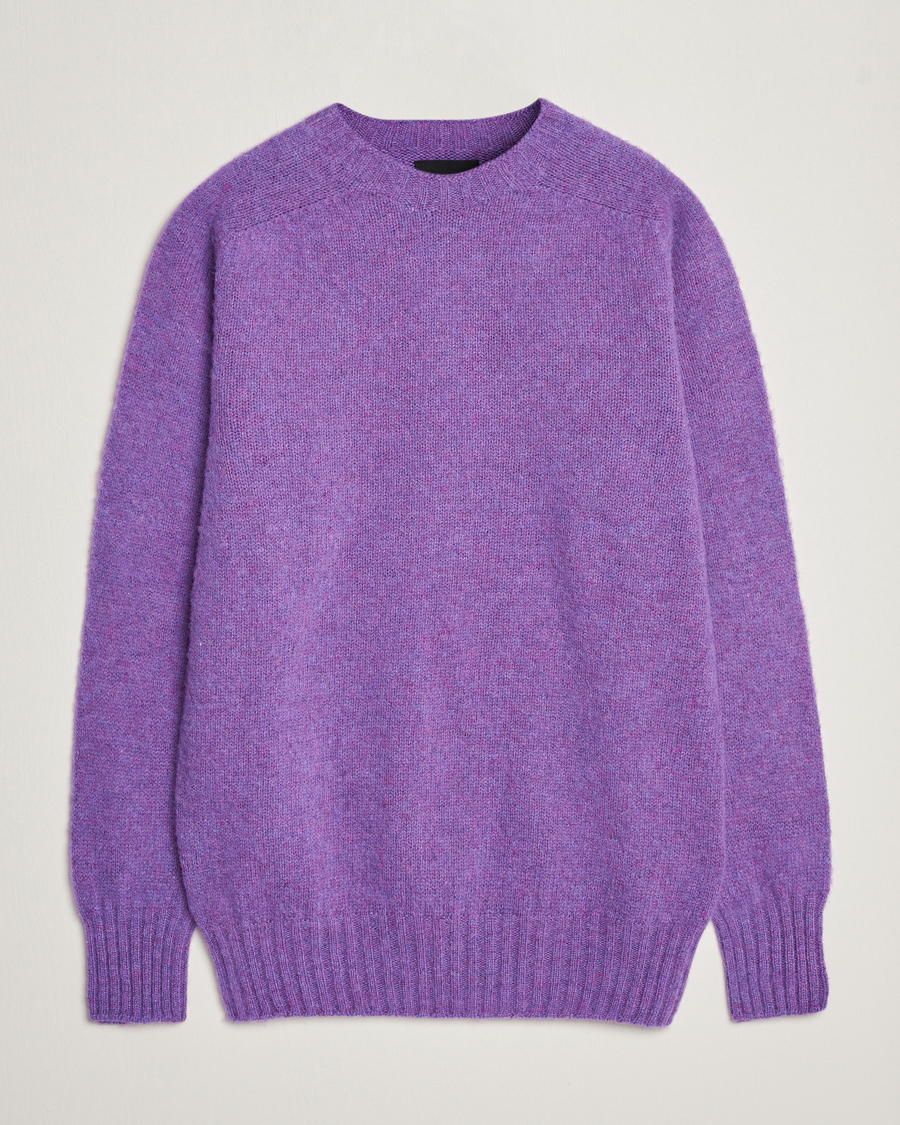 Herren | Pullover | Howlin' | Brushed Wool Sweater Purple Lover