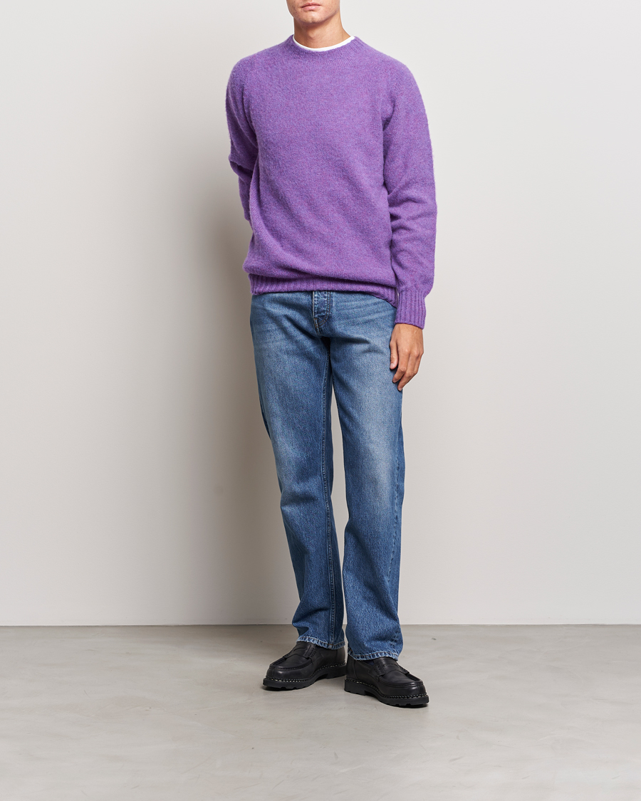 Herren | Pullover | Howlin' | Brushed Wool Sweater Purple Lover