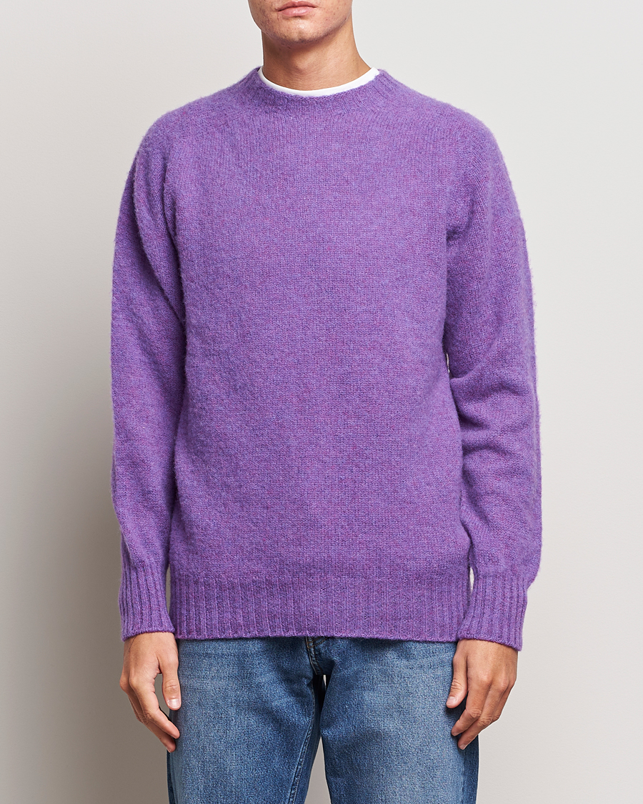 Herren | Pullover | Howlin' | Brushed Wool Sweater Purple Lover