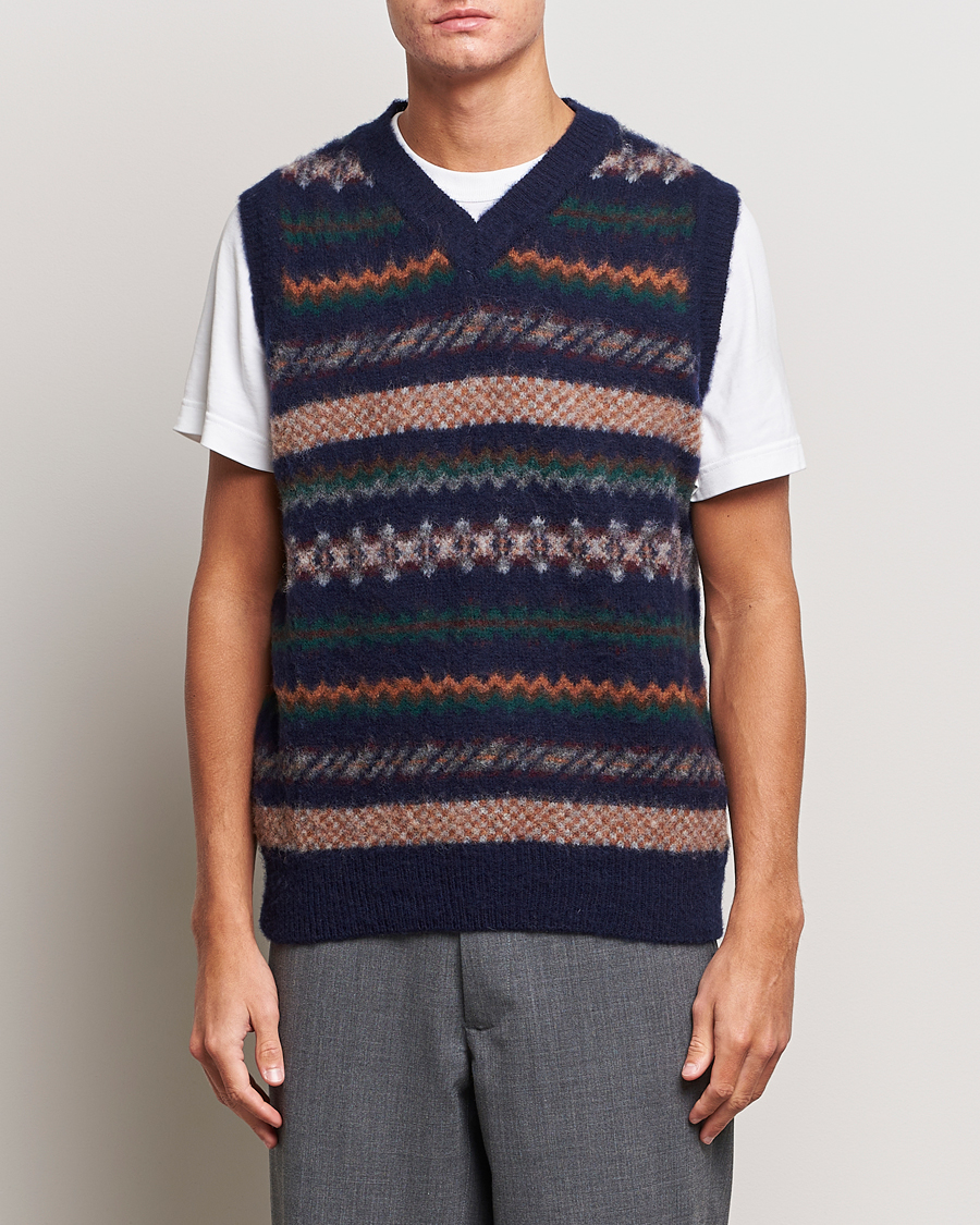 Herren | Pullover | Howlin' | Brushed Wool Vest Navy