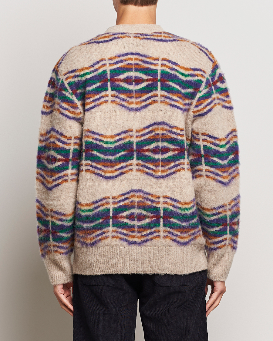 Herren | Pullover | Howlin' | Brushed Wool Pattern Cardigan Biscuit