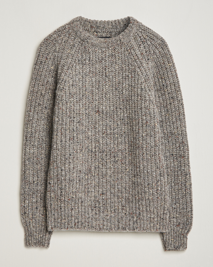 Herren | Pullover | Howlin' | Heavy Knitted Crewneck Greymix