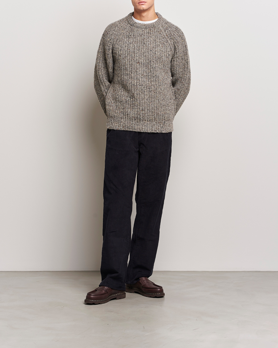 Herren | Pullover | Howlin' | Heavy Knitted Crewneck Greymix