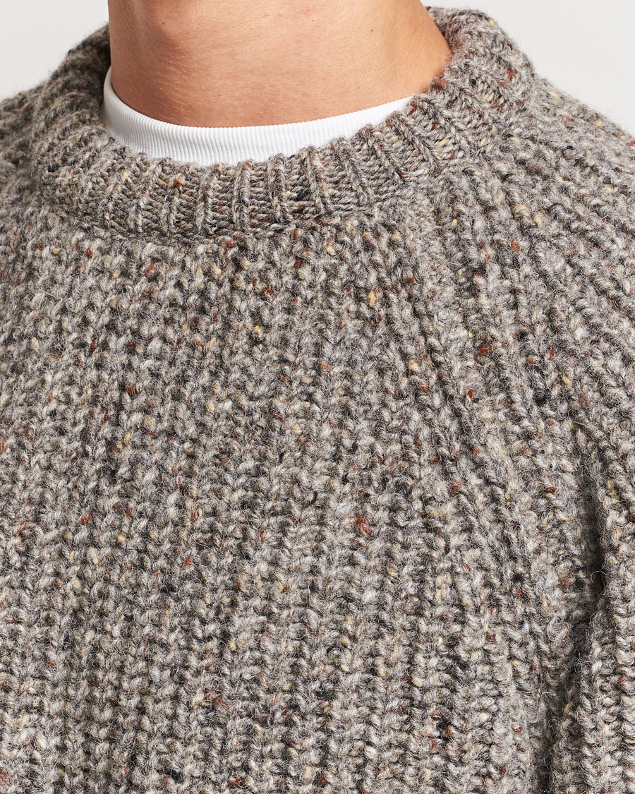 Herren | Pullover | Howlin' | Heavy Knitted Crewneck Greymix