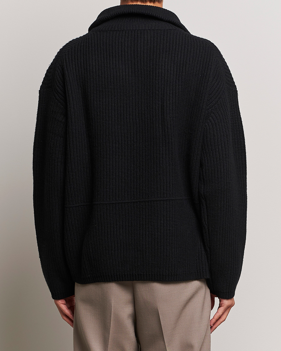 Herren | Pullover | Axel Arigato | Team Knitted Half Zip Black
