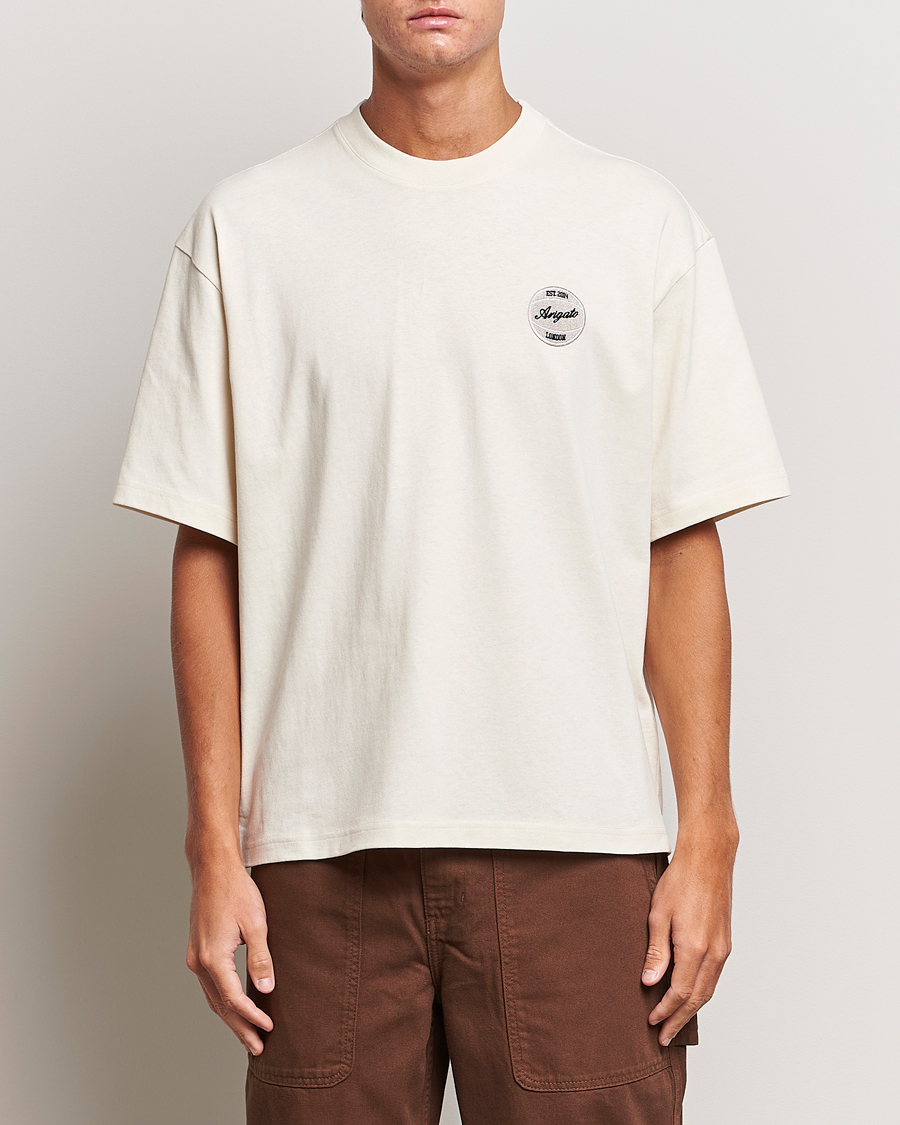Herren | Sale | Axel Arigato | Dunk Crew Neck T-Shirt Pale Beige