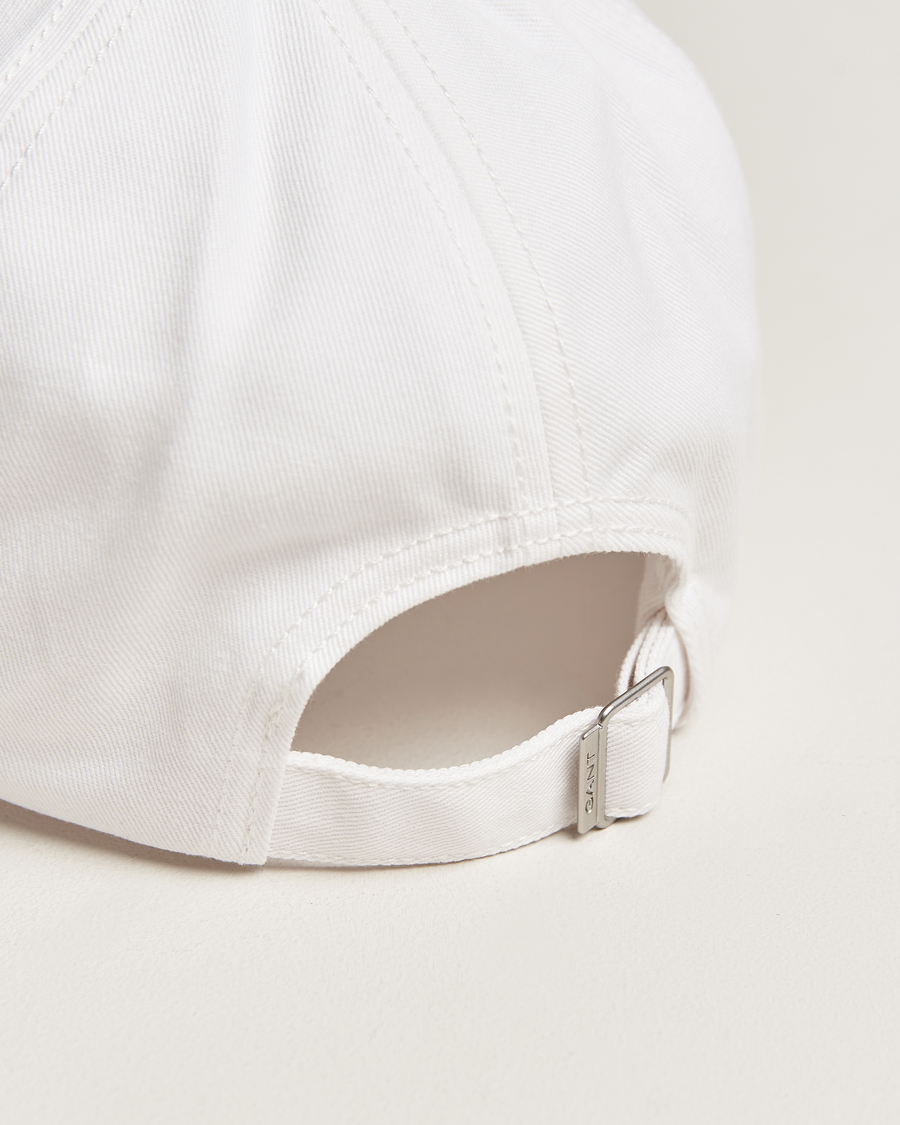 Herren | GANT High Cotton Twill Cap White | GANT | High Cotton Twill Cap White