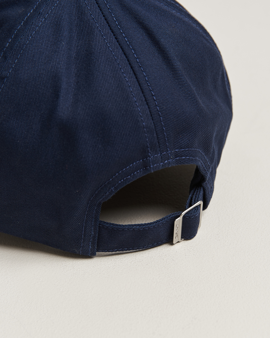 Herren | GANT High Cotton Twill Cap Marine | GANT | High Cotton Twill Cap Marine