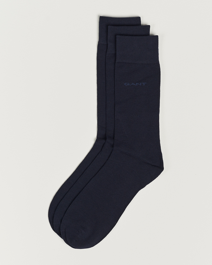 Herren | Unterwäsche | GANT | 3-Pack Cotton Socks Marine