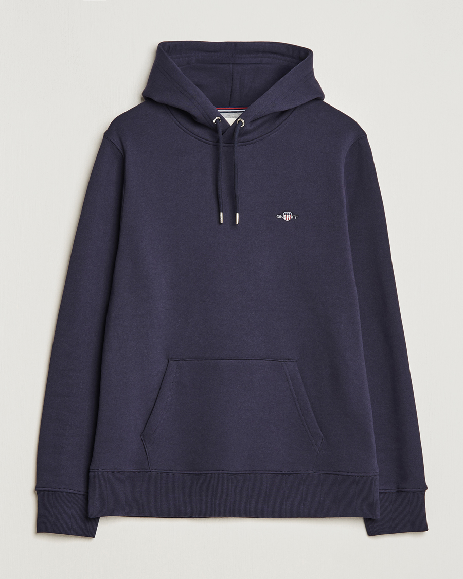 Herren | Pullover | GANT | Original Shield Logo Hoodie Evening Blue
