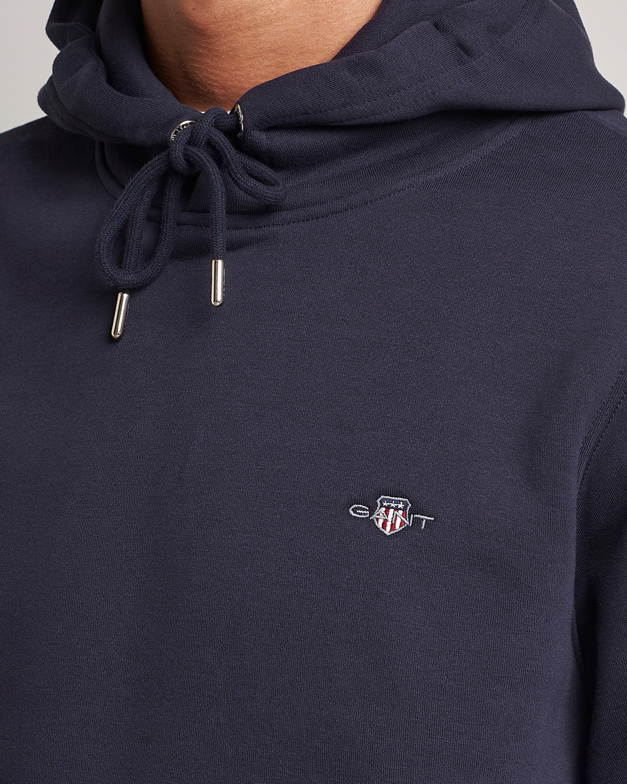 Herren | Pullover | GANT | Original Shield Logo Hoodie Evening Blue