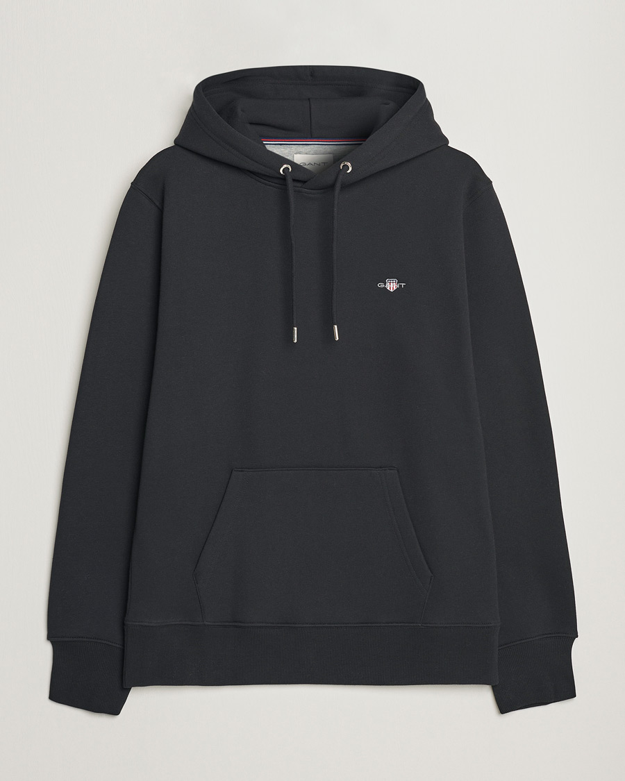 Herren | Pullover | Gant | Original Shield Logo Hoodie Black