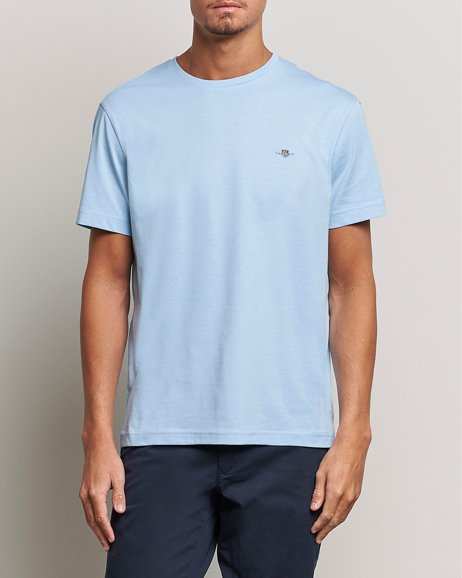 Herren | T-Shirts | Gant | The Original Solid T-Shirt Capri Blue