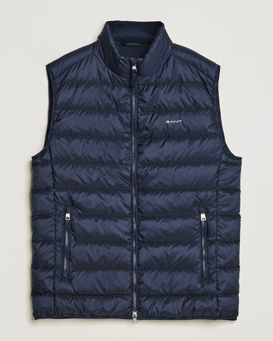 Herren | Jacken | GANT | The Light Down Gilet Evening Blue