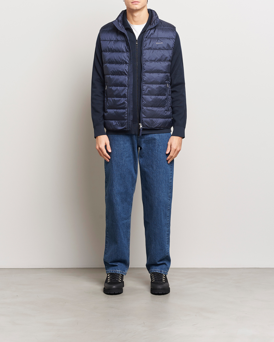 Herren | Jacken | GANT | The Light Down Gilet Evening Blue