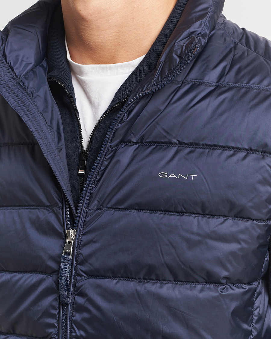 Herren | Jacken | GANT | The Light Down Gilet Evening Blue