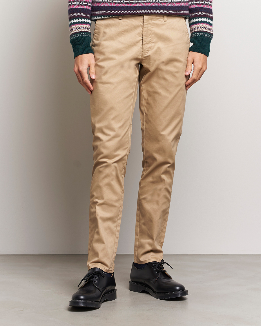 Herren | Hosen | GANT | Slim Fit Tech Prep Chino Dark Khaki