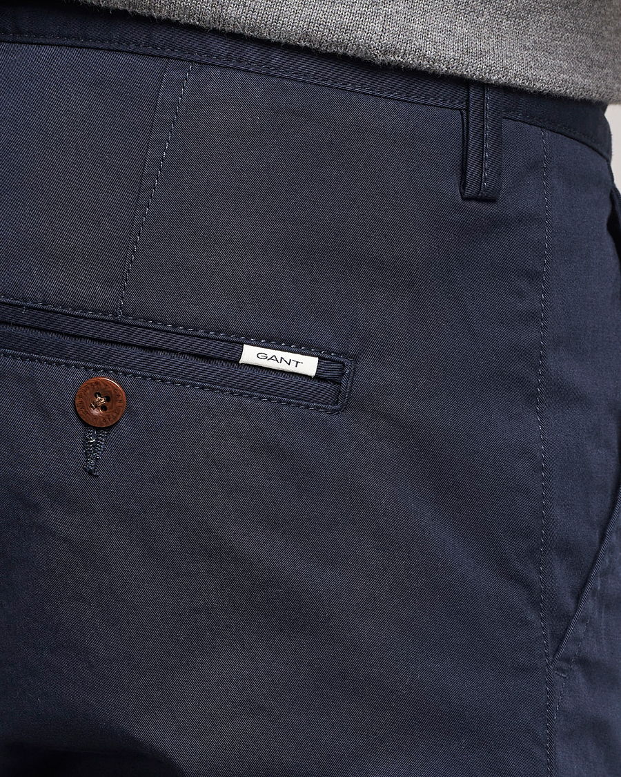 Herren | Hosen | Gant | Slim Fit Twill Chino Marine