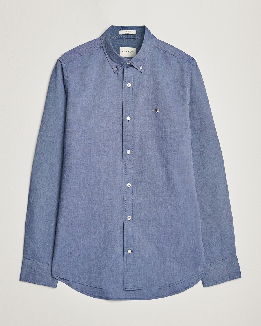 Herren | Hemden | Gant | Slim Fit Oxford Shirt Persian Blue